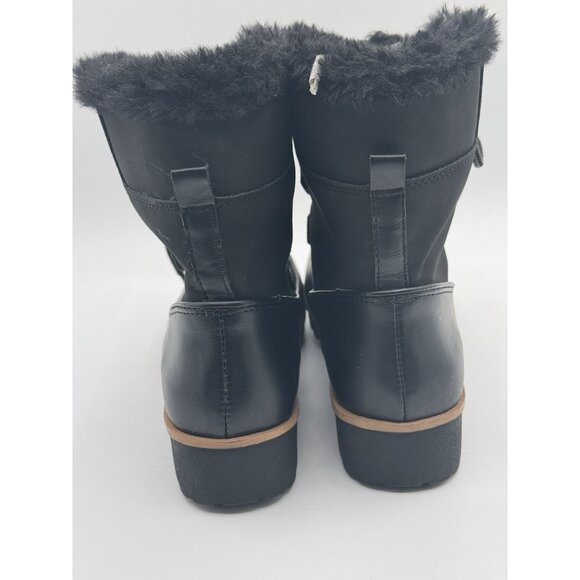 JBU By Jambu Boots Womens Faux Fur Black Exterior Weather Ready Size 7 M - Picture 3 of 12